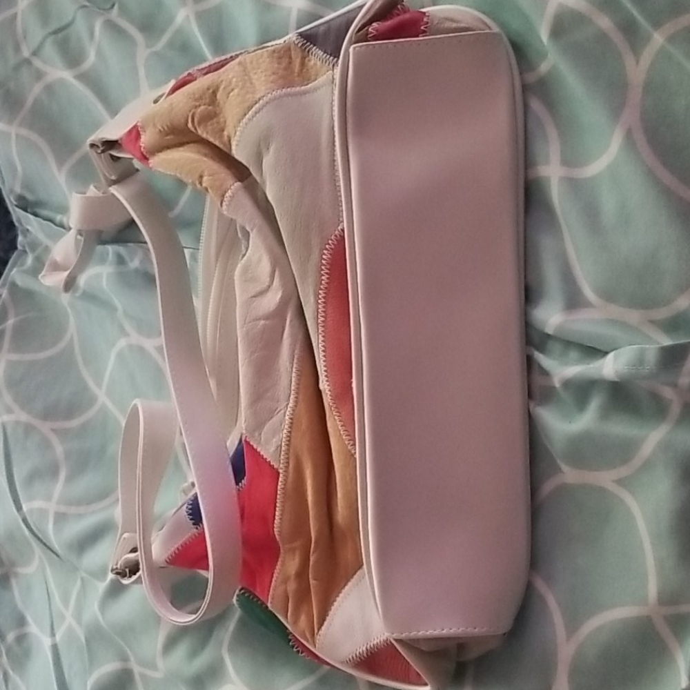Leather Patchwork Bag - image 3